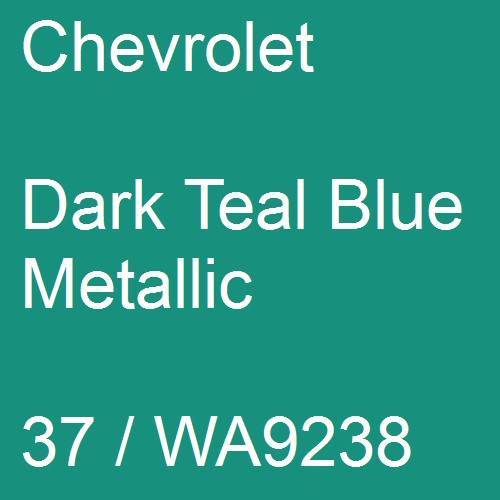 Chevrolet, Dark Teal Blue Metallic, 37 / WA9238.